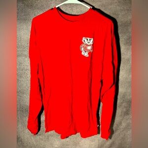 VTG‎ Mens Wisconsin Badgers long sleeve top size Small